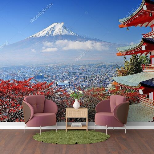 Гора Фудзи осенью