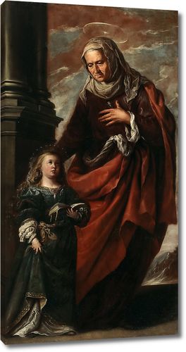 Св Анна с маленькой Девой Марией